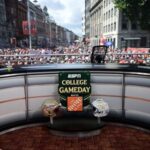 A look at the College GameDay set from Dublin, Ireland.